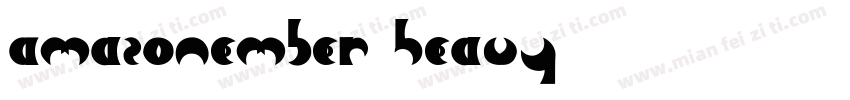 Amazonember Heavy字体转换